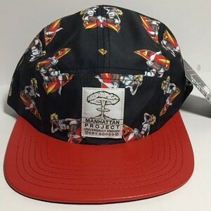 NWT The Manhattan Project  Cap Pin Up Trucker Red